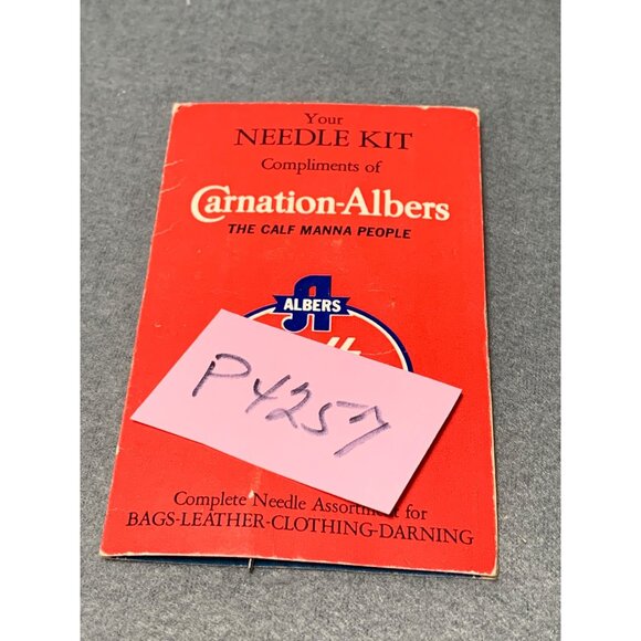 Vintage Carnation-Albers Needle Kit for Bags-Leather-Clothing-Darning West Germa - Picture 6 of 6